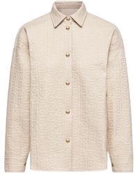 Moncler - Quilted Chain Motif Shirt Jacket - Lyst