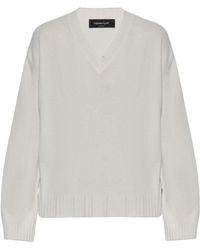 Fabiana Filippi - V-Neck Knitted Jumper - Lyst