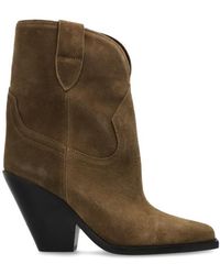 Isabel Marant - Leyane Pointed Toe High Ankle Boots - Lyst