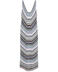 Missoni - Chevron Sleeveless Maxi Dress - Lyst