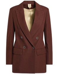 Max Mara - Double-Breasted Long-Sleeved Jacket - Lyst