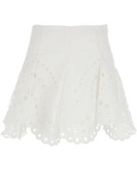 Charo Ruiz - Ibiza Ibiza Sail Broderie Mini Skirt - Lyst