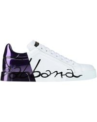 Dolce & Gabbana - Letter Print Sneakers - Lyst