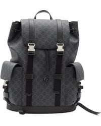 Gucci - Gg Monogrammed Buckle Detailed Large Backpack - Lyst