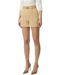 Elisabetta Franchi - Belt Shorts - Lyst