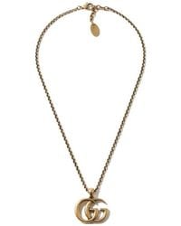 Gucci - Gg Marmont Pendant Necklace - Lyst