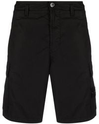 Stone Island - Logo Patch Bermuda Shorts - Lyst
