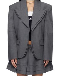 ShuShu/Tong - Long-Sleeved Suit Jacket - Lyst