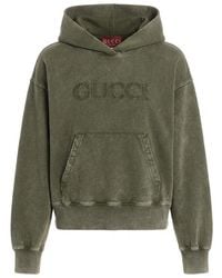 Gucci Hooded Mini Dress in Natural | Lyst UK