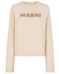Marni - Laser-Cut Logo Sweater - Lyst