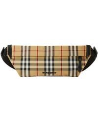 Burberry - Check-Pattern Zipped Belt Bag - Lyst