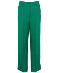 P.A.R.O.S.H. - Pressed-Crease Straight-Leg Trousers - Lyst