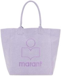 Isabel Marant - Logo Embroidred Large Tote Bag - Lyst