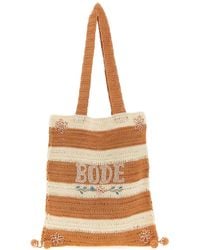 Bode - Striped Design Tote Bag - Lyst
