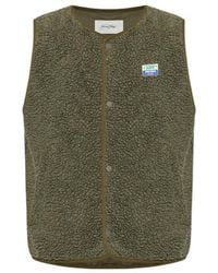 American Vintage - Button-Fastening Fleece Gilet - Lyst