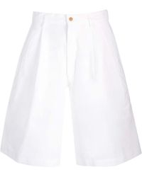 Comme des Garçons - Comme Des Garçons Shirt Knee-Length Twill Shorts - Lyst