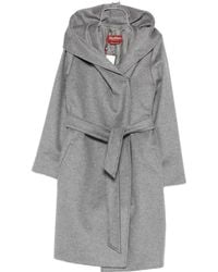 Max Mara - Studio Newmang Belted Hooded Coat - Lyst