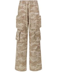 Amiri - Camo Drawstring Cargo Pants - Lyst