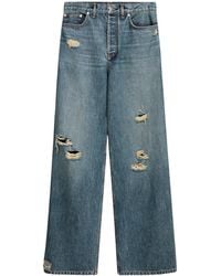 Dior - Homme Distressed Wide-Leg Jeans - Lyst