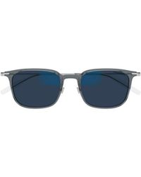Montblanc - Eyewear Photochromic Rectangular Frame Sunglasses - Lyst