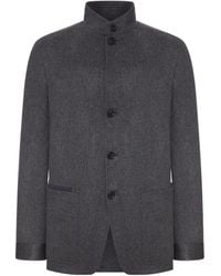 ZEGNA - High-Neck Jacket - Lyst