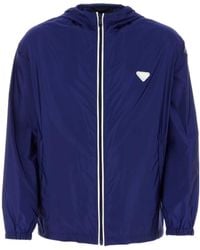 Prada - Recycled-Nylon Hooded Windbreaker - Lyst