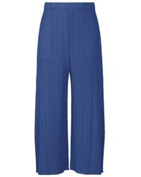 Pleats Please Issey Miyake - Wide-Leg Pleated Trousers - Lyst