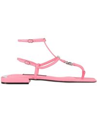Dolce & Gabbana - Minimalist Leather Sandals - Lyst