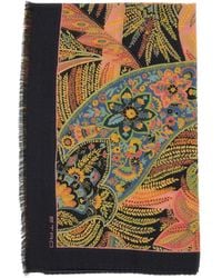 Etro - Paisley Printed Rectangular Scarf - Lyst