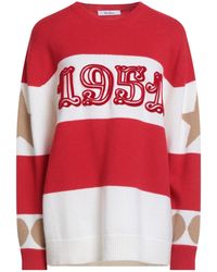 Max Mara - Striped Long Sleeve Knit Sweater - Lyst