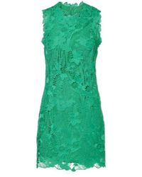 Monique Lhuillier - Floral Lace Minidress - Lyst