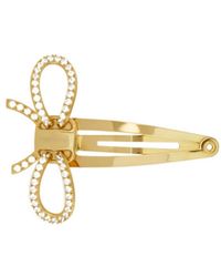Ferragamo - Ferragamo Vara Bow Embellished Hair Clip - Lyst