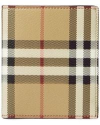 Burberry - Check-Printed Bi-Fold Wallet - Lyst
