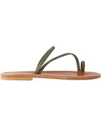 K. Jacques - Actium Snake-Effect Leather Sandals - Lyst