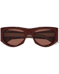 Gucci - Eyewear Rectangular Frame Sunglasses - Lyst