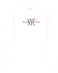Sporty & Rich - Cotton Sweatshirt - Lyst