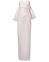 Monique Lhuillier - Bow-Detail Satin Gown - Lyst