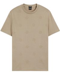 BOSS - Mercerised-Cotton T-Shirt With Double B Monograms - Lyst