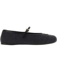 Prada - Round-Toed Ballet Shoes - Lyst