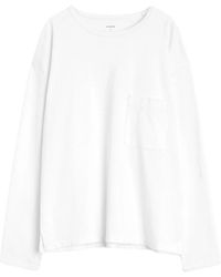 Lemaire - Long Sleeved Crewneck T-Shirt - Lyst