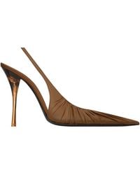 Saint Laurent - Pointed-Toe High-Heeled Sandals - Lyst