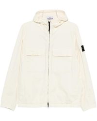 Stone Island - Zip-Up Hooded Jacket - Lyst