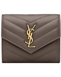 Saint Laurent - Cassandre Multi-Fold Wallet - Lyst