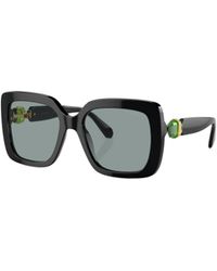 Swarovski - Square Frame Sunglasses - Lyst