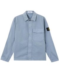Stone Island - Compass Badge Overshirt - Lyst