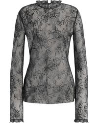 Alberta Ferretti - Sequin-Embellished Lace Top - Lyst
