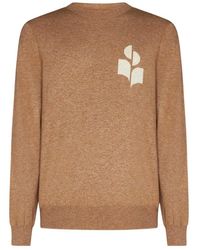 Isabel Marant - Logo Intarsia Crewneck Knitted Jumper - Lyst