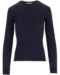 forte_forte - Ribbed Round-Neck Knitted Top - Lyst