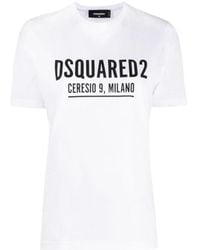 DSquared² - Logo Printed Short Sleeved T-Shirt - Lyst