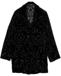 Gucci - Floral Devoré Velour Shirt - Lyst